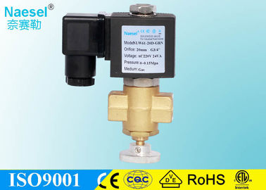 Adjustable Solenoid Control Valve Brass / 430 / FKM Material For Gas LPG